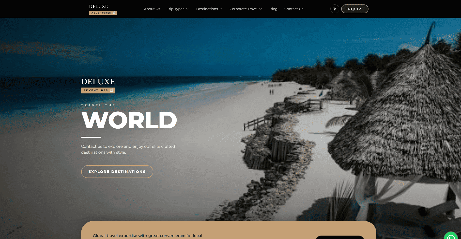 Buchungssystem für Reiseagentur Webseite