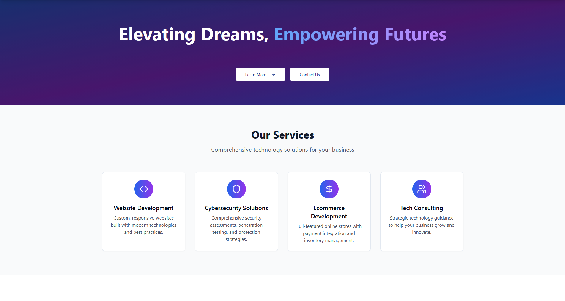 Modernes Webdesign für Webagentur